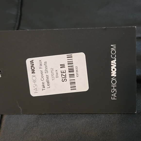 NEW Faux Leather Fashion Nova Shorts - Picture 7 of 10